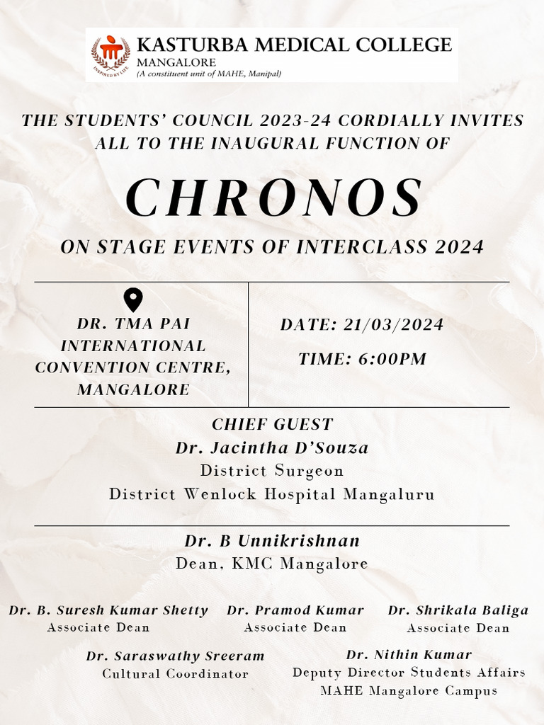 Inaugural Function of Interclass 2024 | PDF