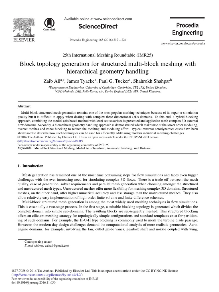 Multi-Block Meshing for Complex 3D Flows | PDF | Computational Fluid ...