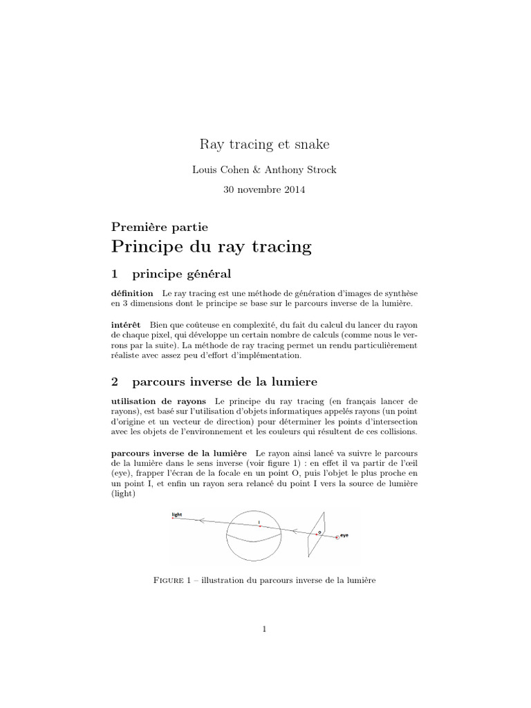 Dossier Raytracing | PDF