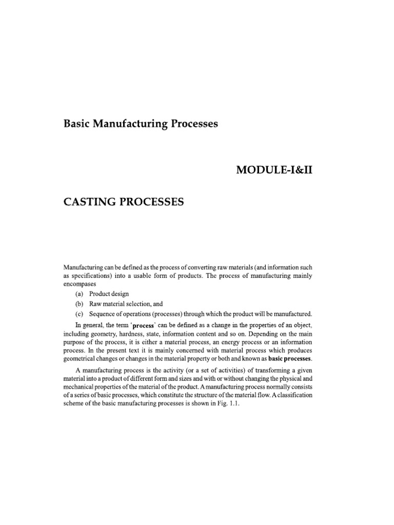 Foundry Process Overview and Techniques | PDF | Foundry | Casting