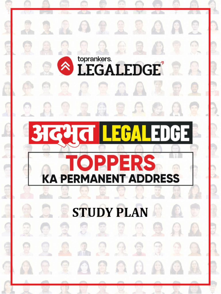 CLAT 2025 Study Plan Guide | PDF