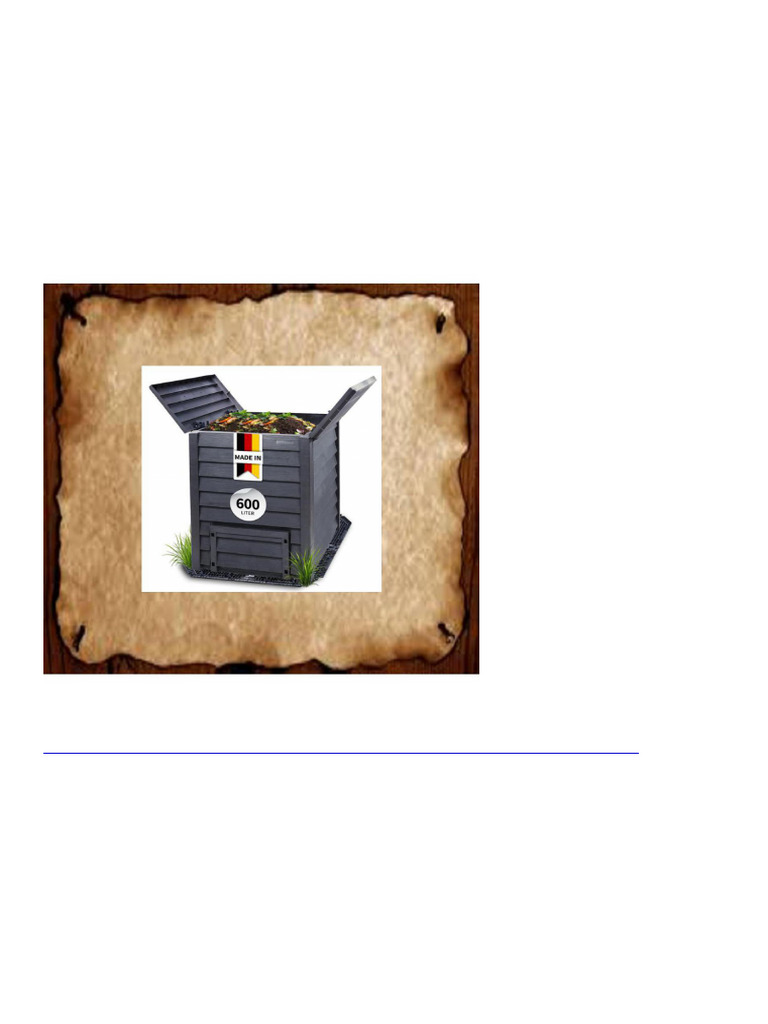 0609 GARANTIA Thermo-Wood Komposter 600 Liter Inkl. Bodengitter ...