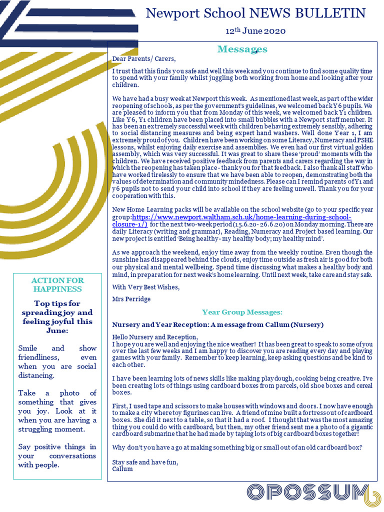 News Bulletin 12th June 2020 | PDF