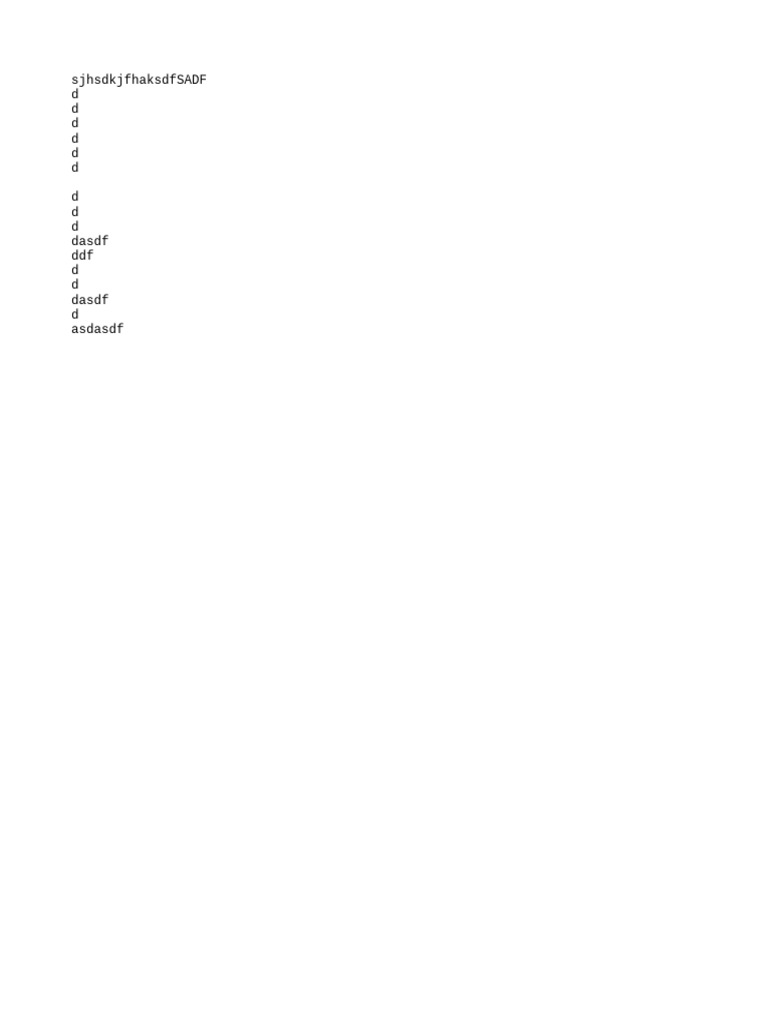 Sjhsdkjfhaksdfsadf D D D D D D D D D Dasdf DDF D D Dasdf D Asdasdf | PDF