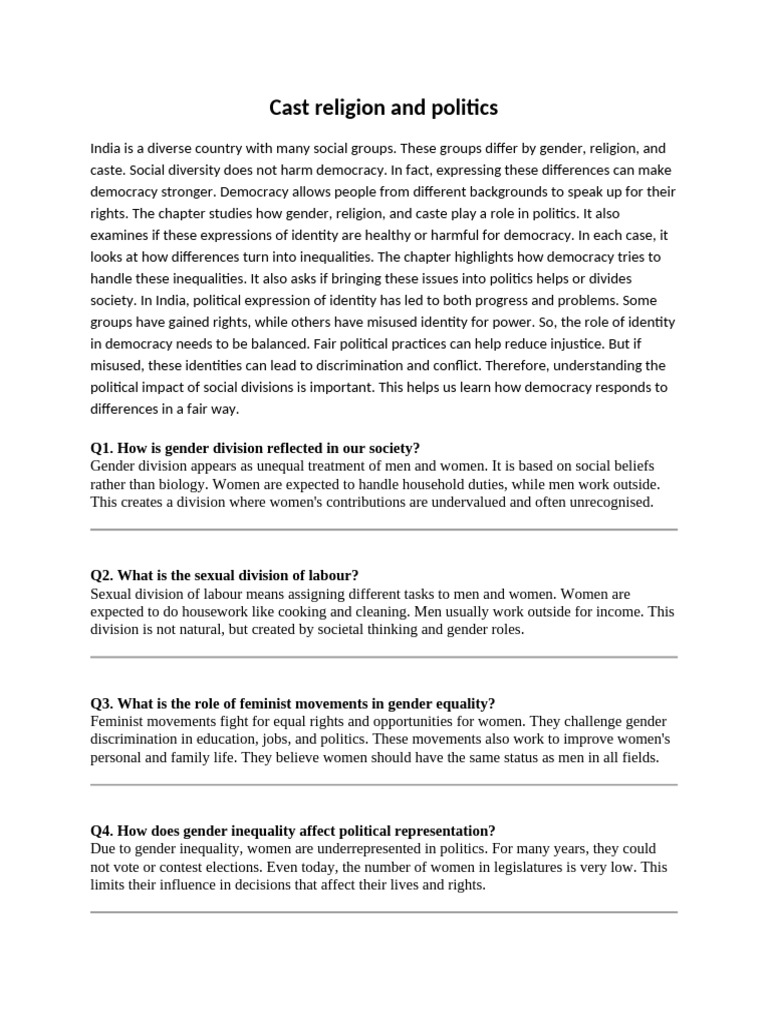 Cast Religion and Politics | PDF | Dalit | Caste