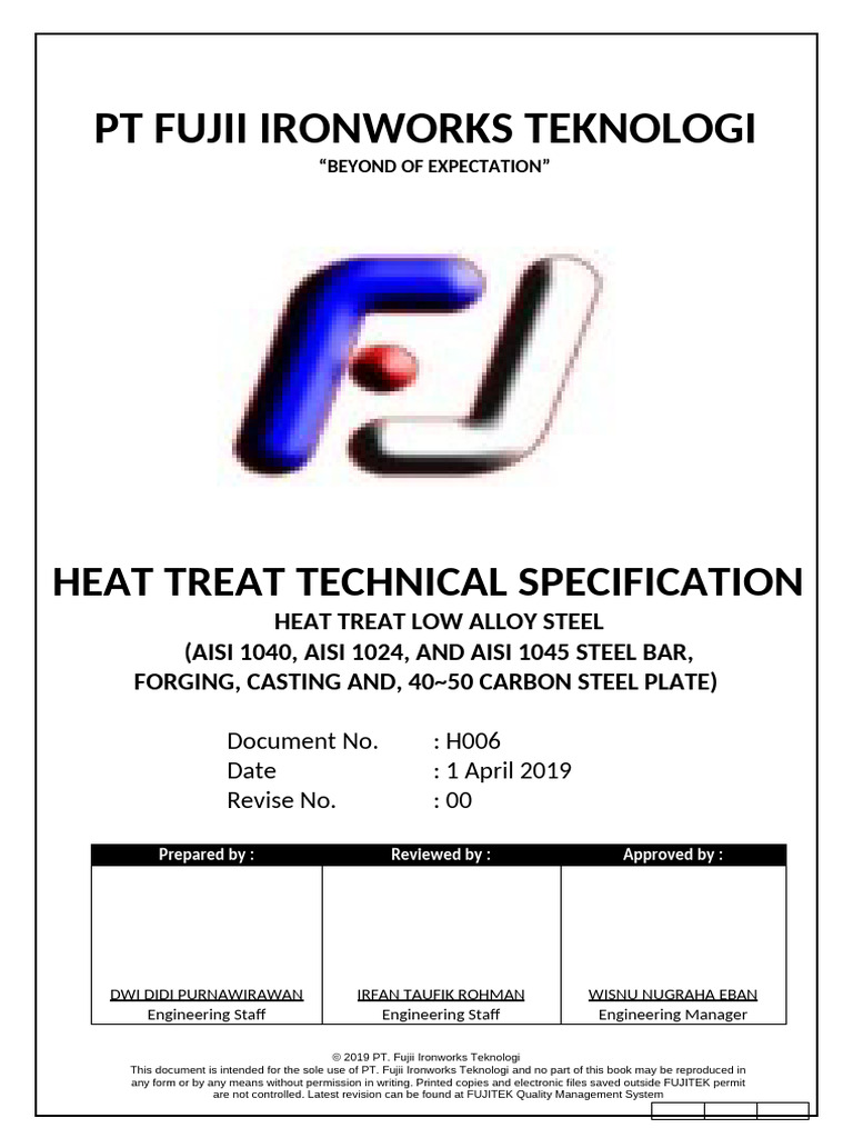 Low Alloy Steel Heat Treatment Guide | PDF | Heat Treating | Steel