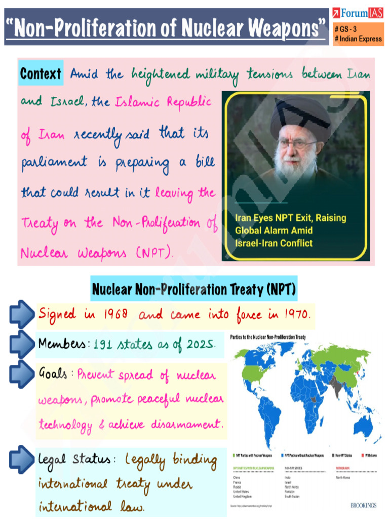 Iran's Potential NPT Withdrawal Impact | PDF | Treaty On The Non ...