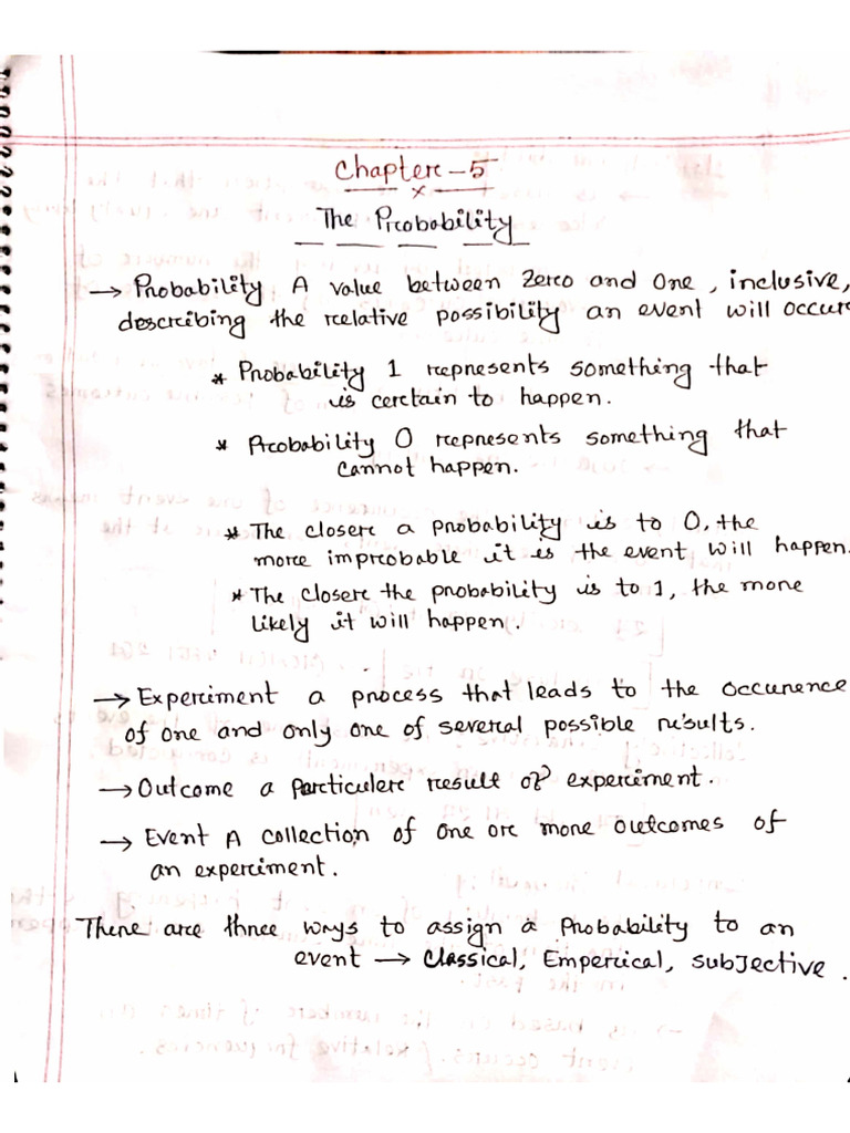 Statistics Chapter 5 | PDF
