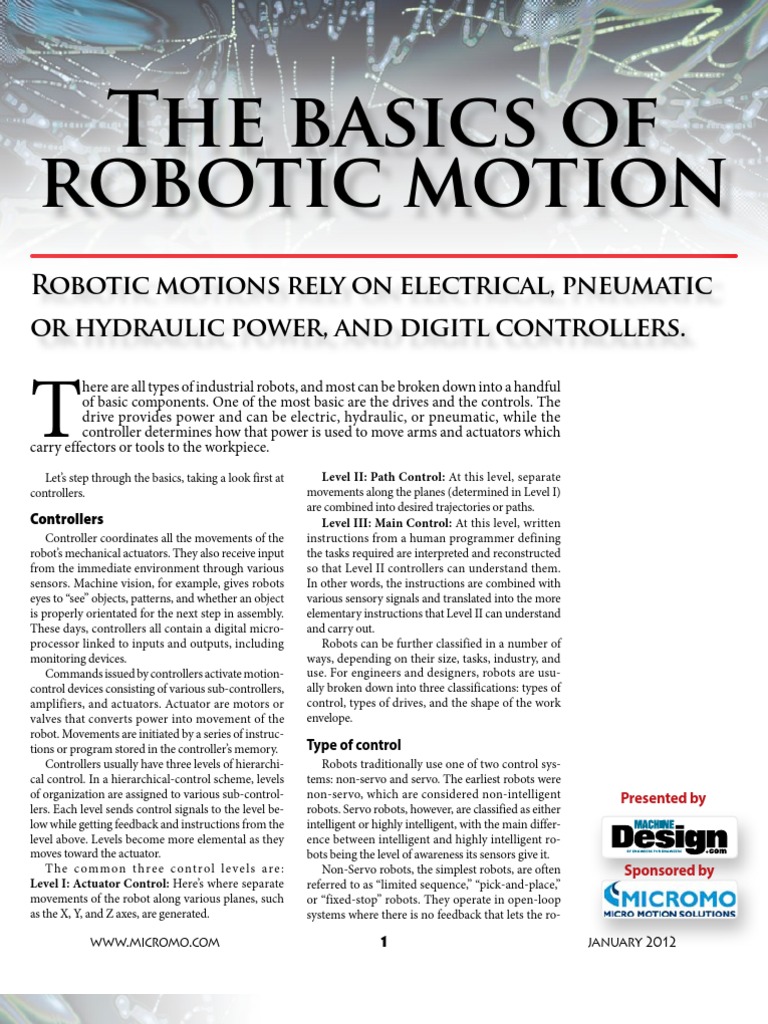 0112micromo Robotics | PDF