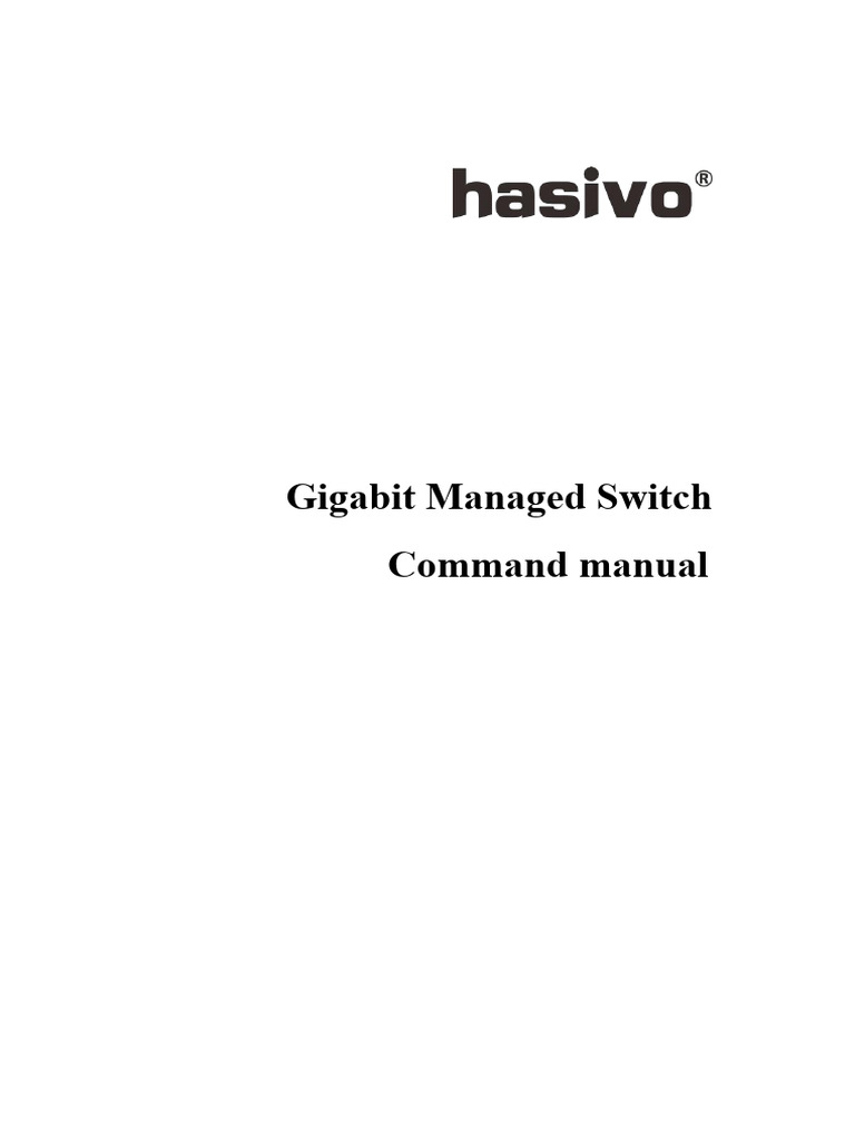 Gigabit Managed Switch CLI Manual | PDF | Radius | Command Line Interface