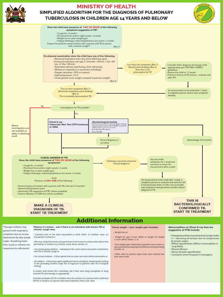 Pediatric Tuberculosis Diagnosis Algorithm | PDF | Tuberculosis ...