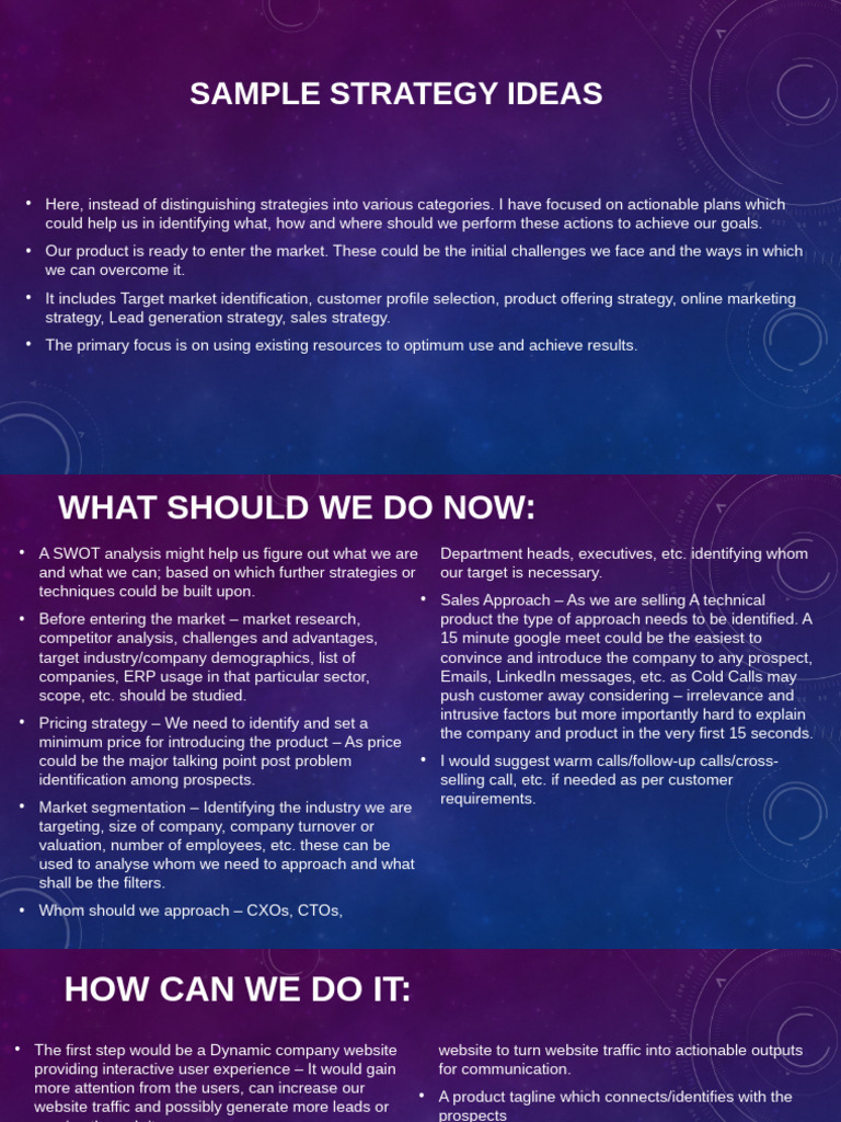 What We Need to Do Now | PDF | Marketing | Business