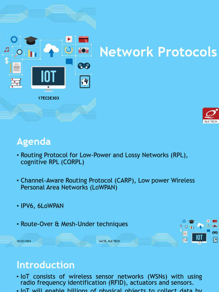 Overview of RPL and IoT Routing Protocols | PDF | I Pv6 | Internet ...