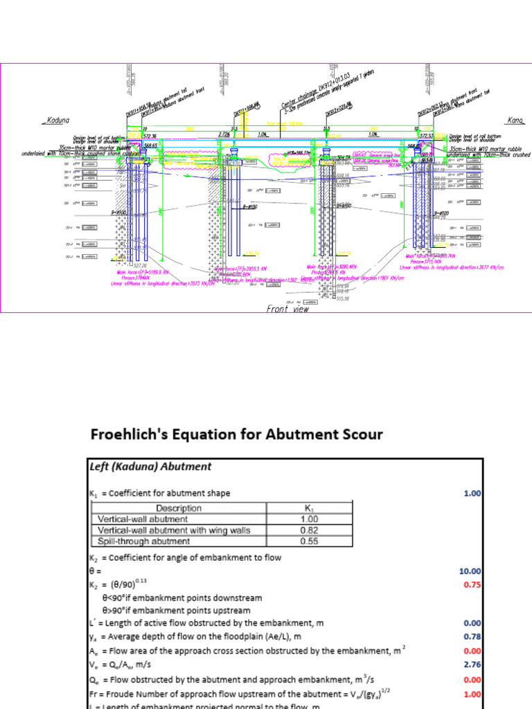 Scour Analysis For Masama River Bridge | PDF | Motion (Physics ...
