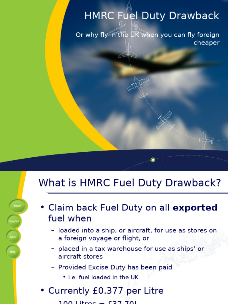 HMRC Drawback Presentation | PDF | Aviation | Transport