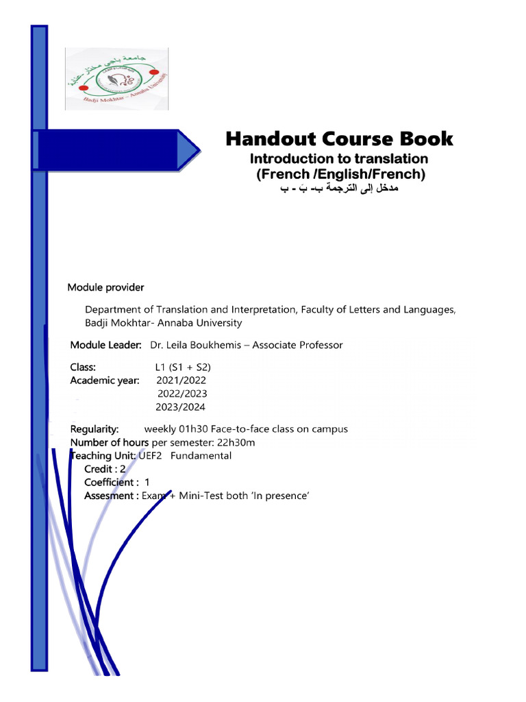 Introduction to Translation Techniques | PDF | Translations | English ...