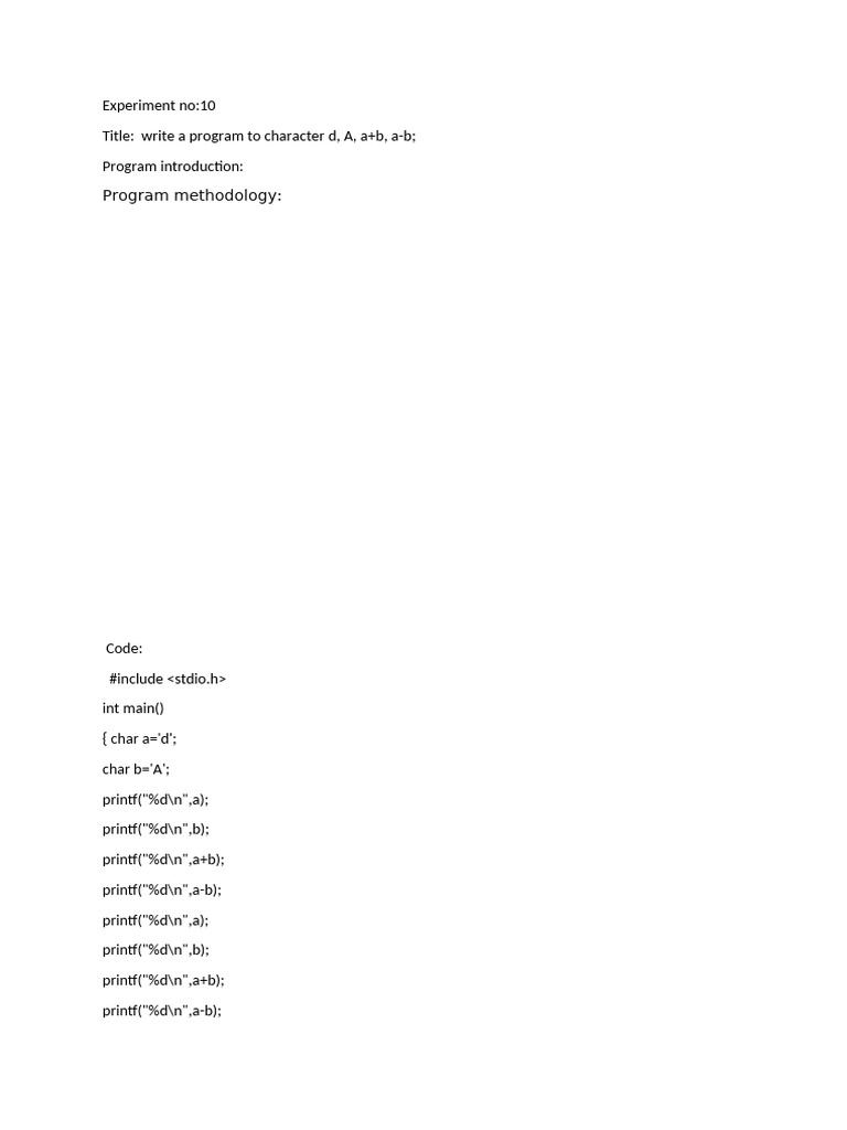 Program Methodology | PDF