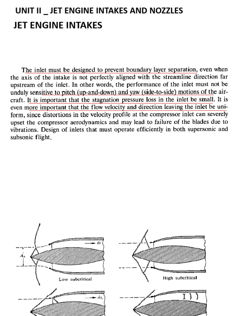 Jet Engine Inlet and Nozzle Functions | PDF