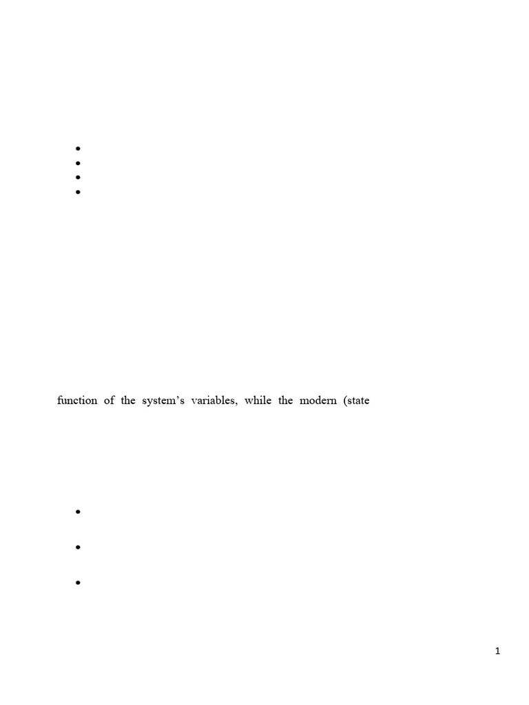 State Space Analysis in Control Systems | PDF | Electric Motor | Matrix ...