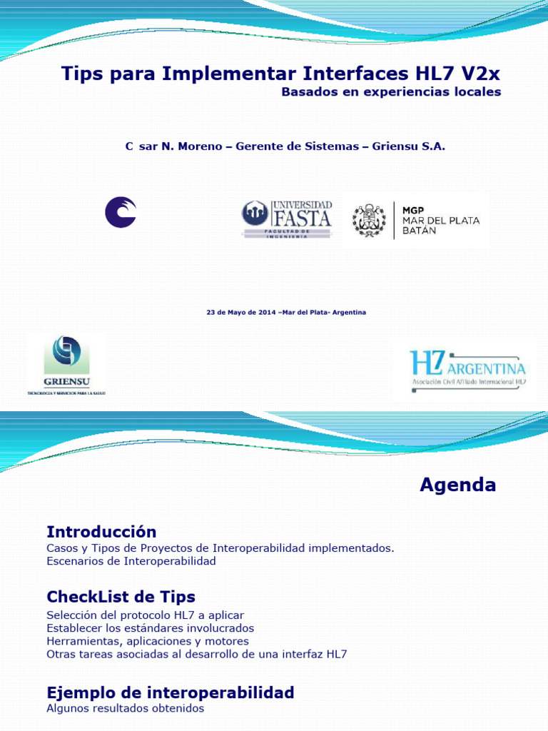 Implementación de Interfaces HL7 V2x | PDF | Protocolos de ...