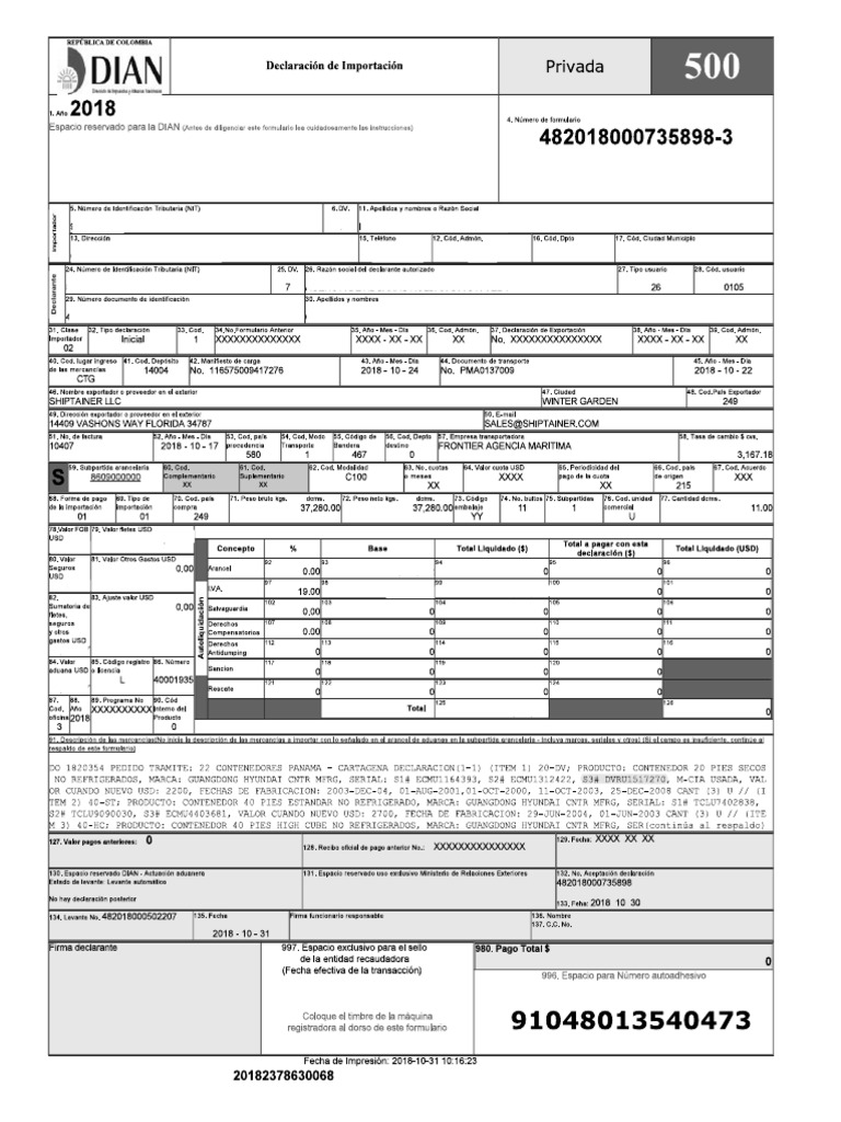 Declaracion AP - 150 | PDF