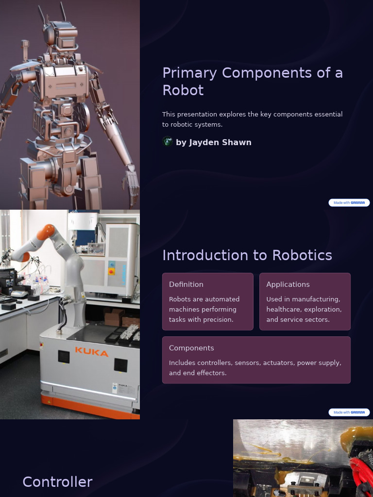 Key Components of Robotics Explained | PDF | Robotics | Robot