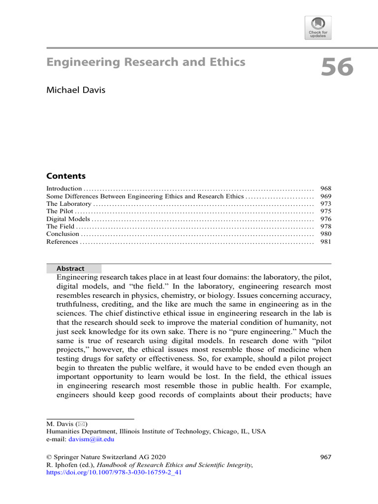 Engineering Research Ethics Explained | PDF | Nuclear Reactor ...