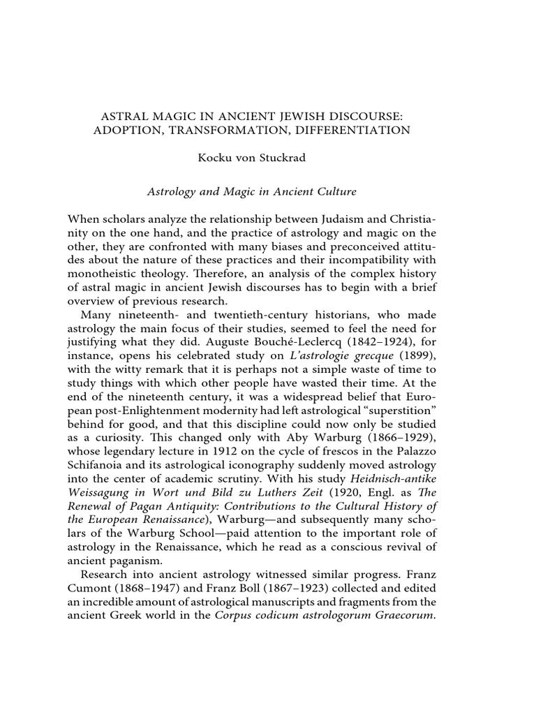 Ancient Jewish Astral Magic Insights | PDF | Hermeticism
