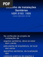 Desenho de Instalações sanitárias 2