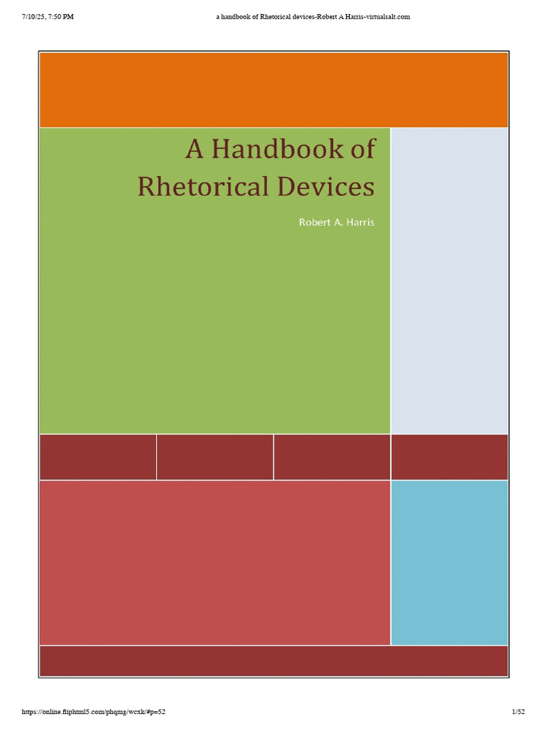 Rhetorical Devices Handbook | PDF