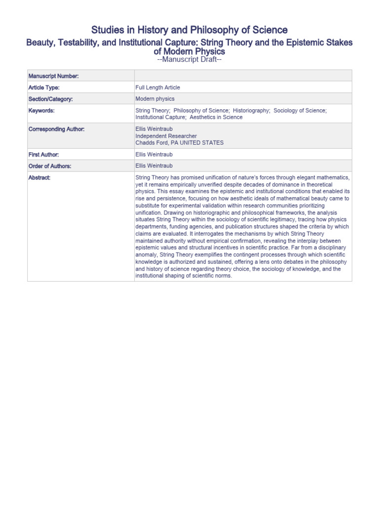 String Theory: Beauty vs. Testability | PDF | String Theory | Quantum ...