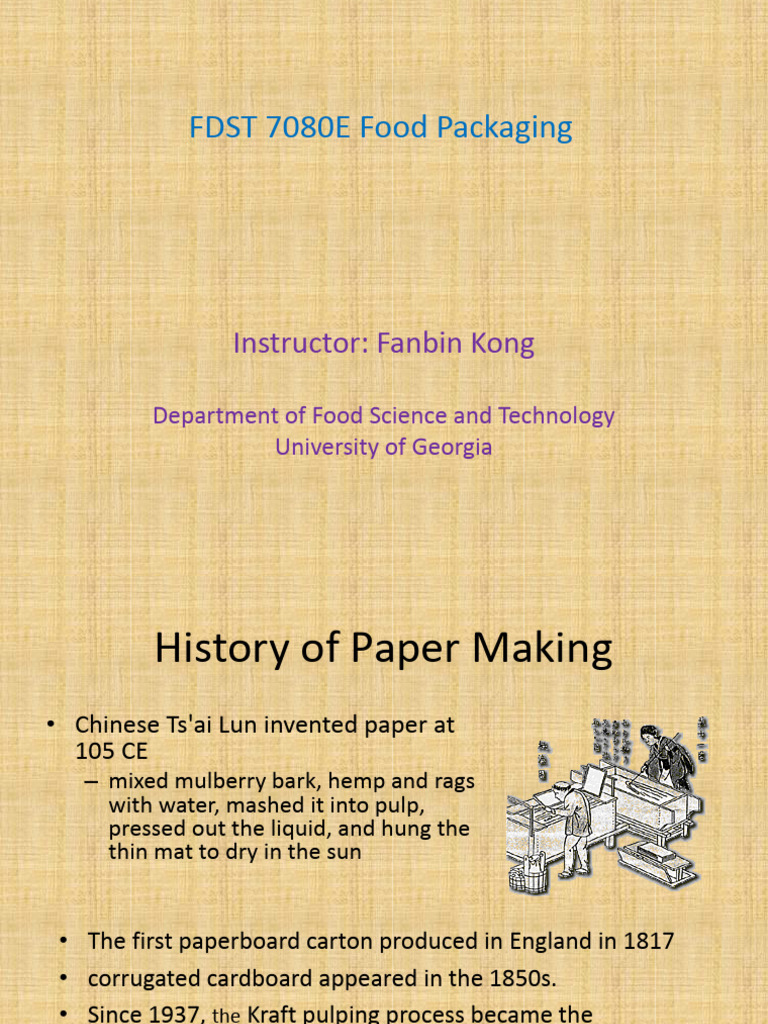 History and Process of Paper Packaging | PDF | Pulp (Paper) | Paper