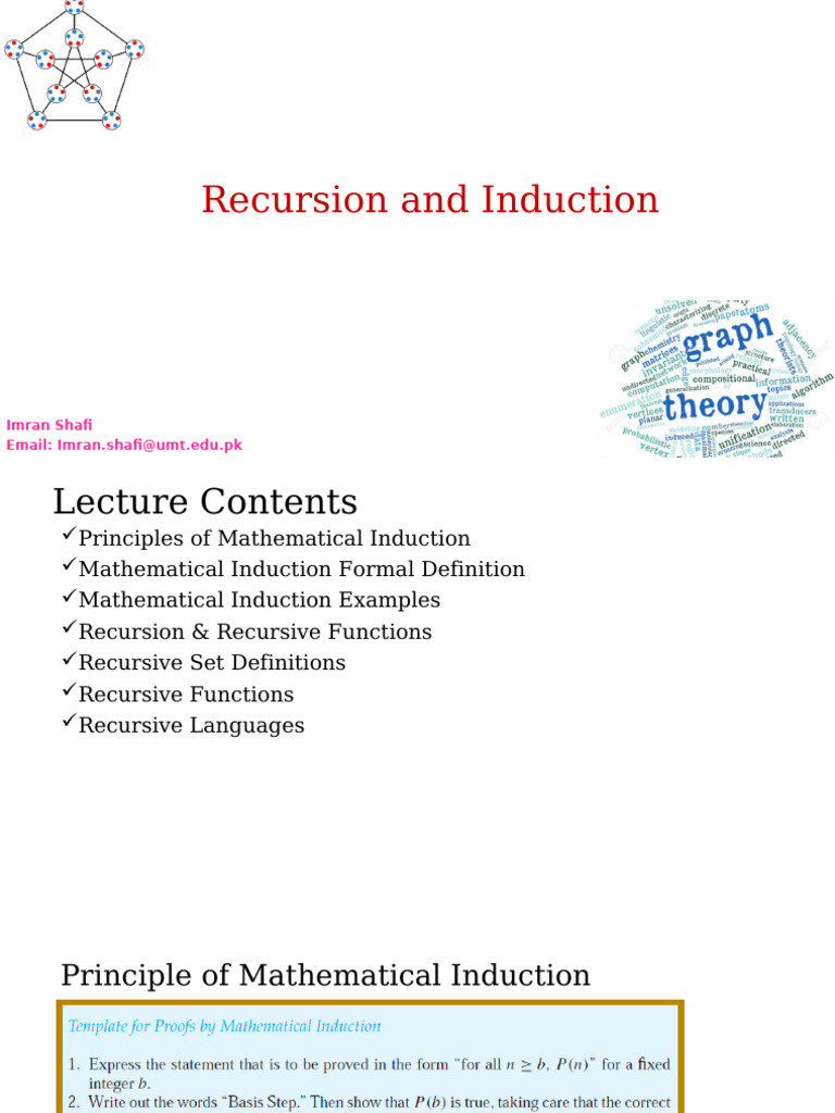 Recursion and Mathematical Induction Guide | PDF | Recursion | Function ...