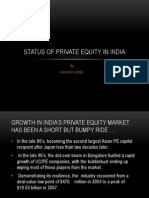 Status of Private Equity in India