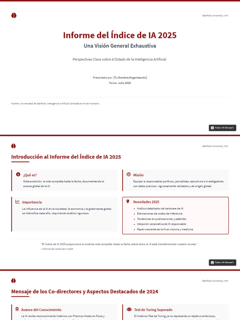 Informe del Índice de IA 2025 | PDF | Inteligencia artificial ...