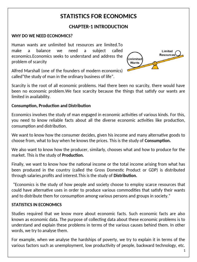 Economics and Statistics Overview | PDF | Survey Methodology | Sampling ...