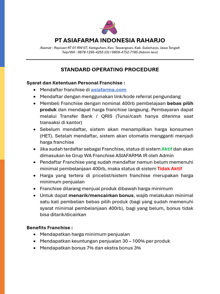 Sop PF | PDF