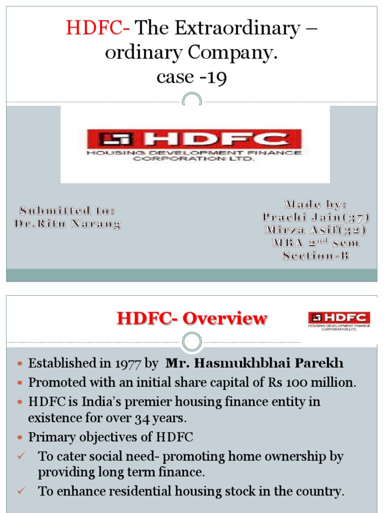 Hdfc-Case 19.. | PDF