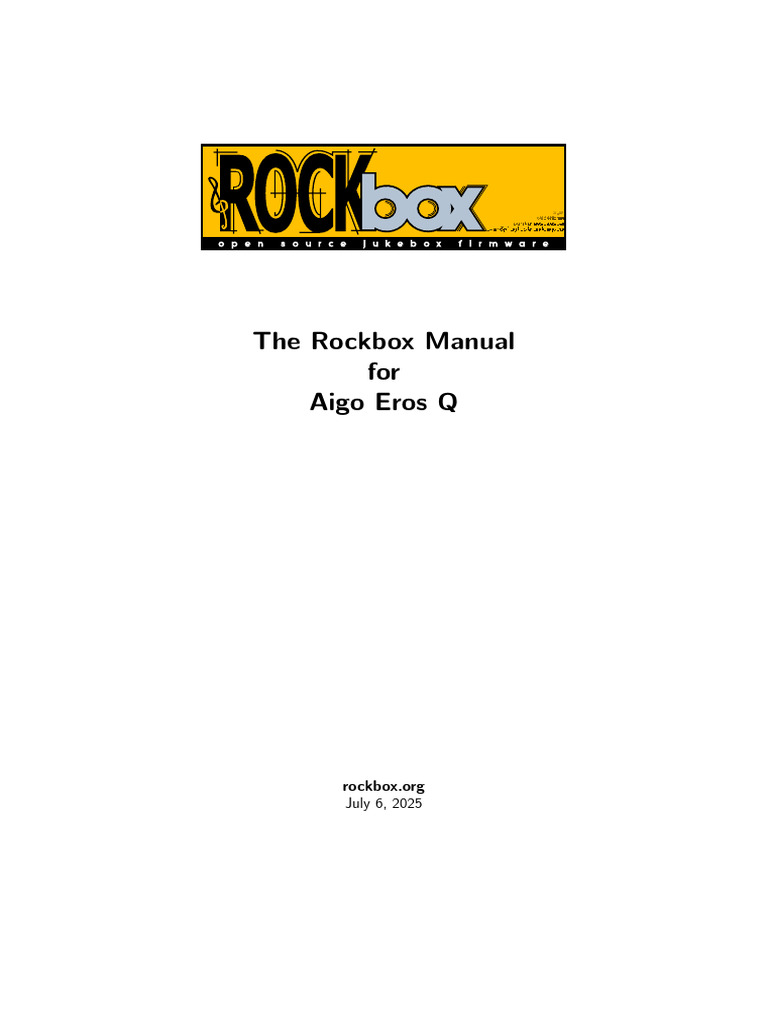 Rockbox Manual for Aigo Eros Q | PDF | Codec | Computing