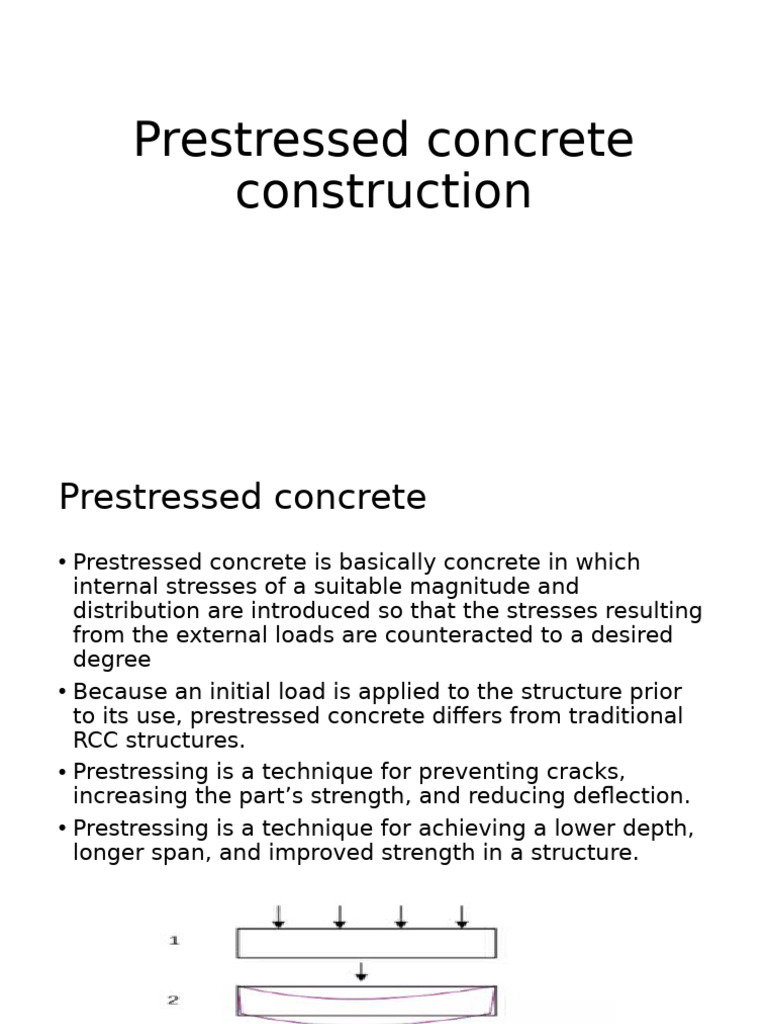 Prestressed Concrete Construction Overview | PDF | Prestressed Concrete ...
