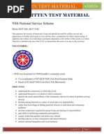 NSS Exam Questions and Answers 2024 | PDF | Government Of India