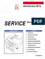 Xerox PE16 Service Manual