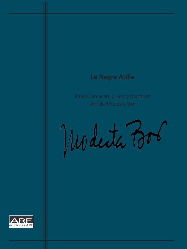 Letra de La Negra Atilia | PDF
