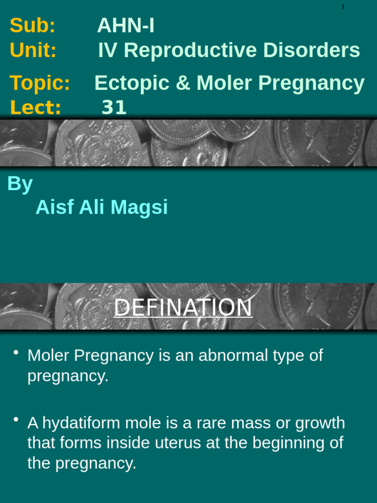 Ectopic and Molar Pregnancy Overview | PDF | Pregnancy | Human ...