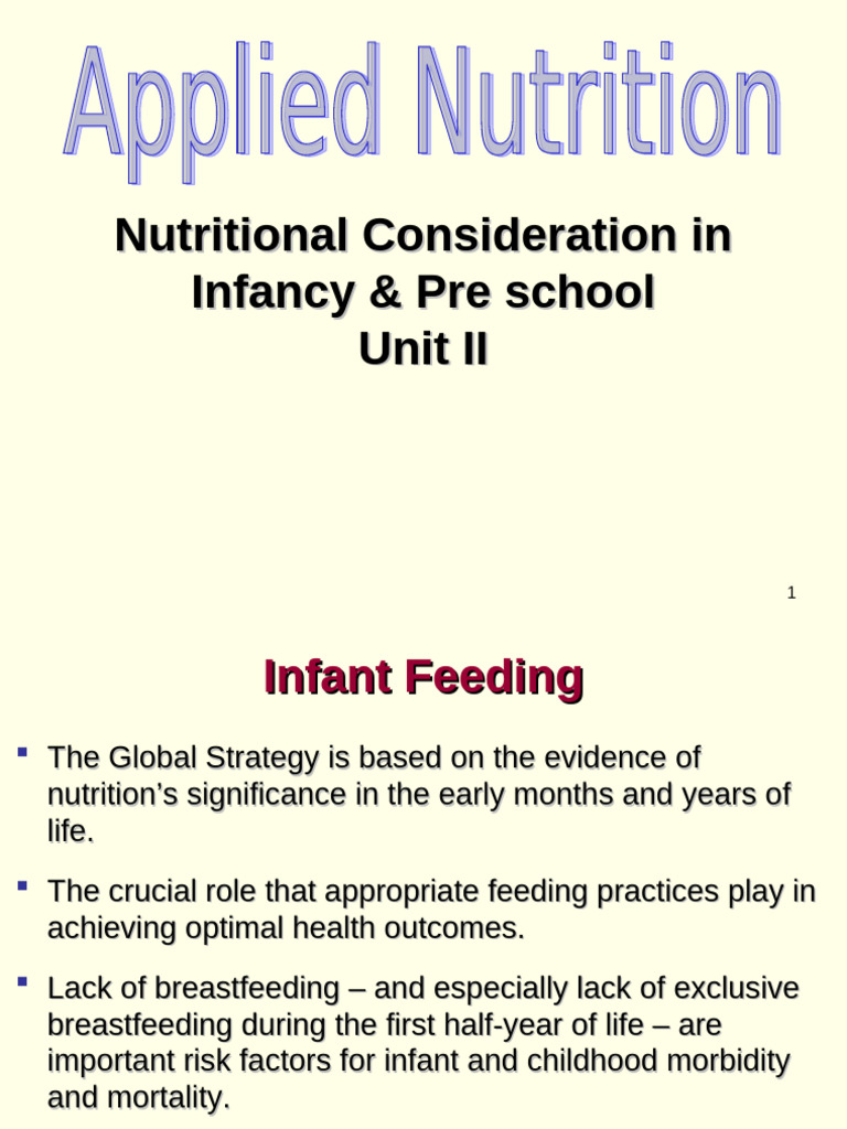 Infant Nutrition and Breastfeeding Guide | PDF | Breast Milk ...