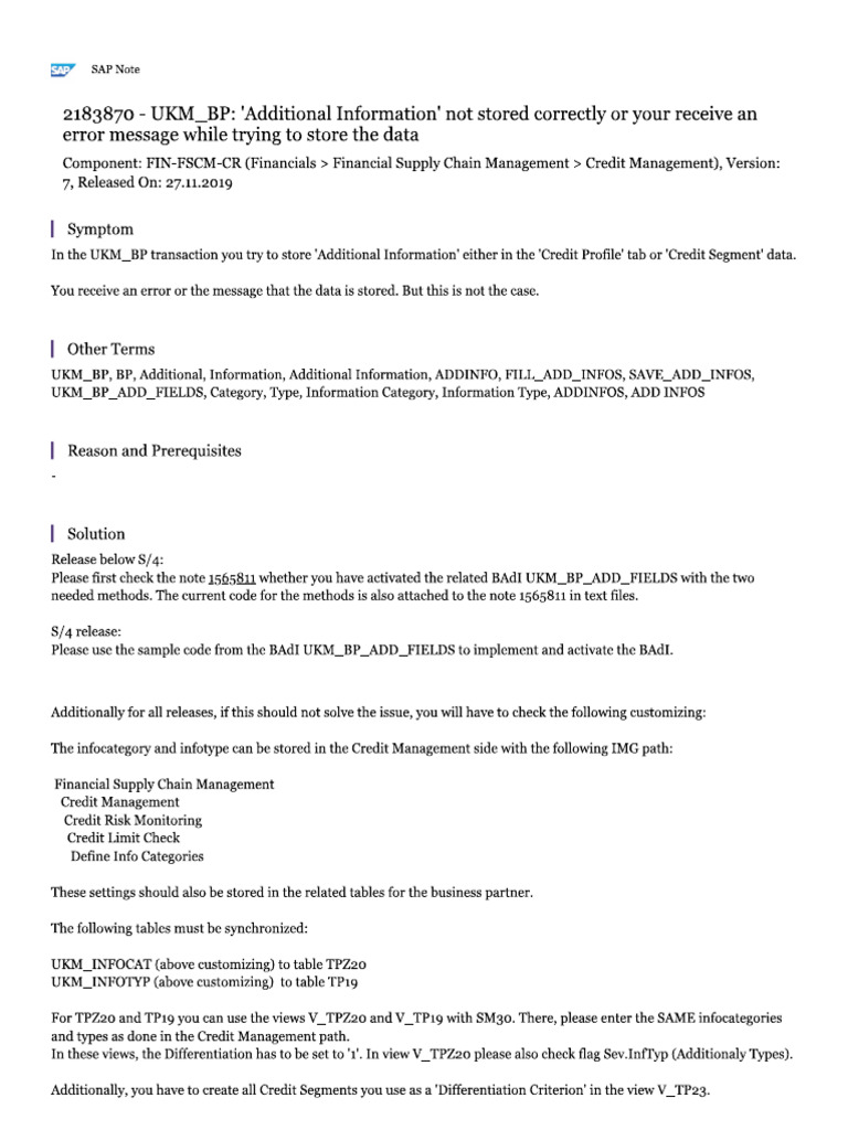 Additional Informtion - Info Types | PDF