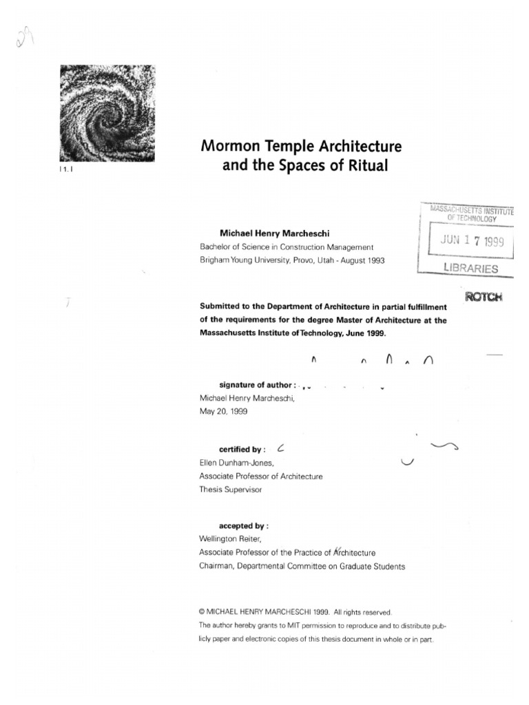 Mormon Temple Architecture and The Spaces of Ritual | PDF | Baptism ...