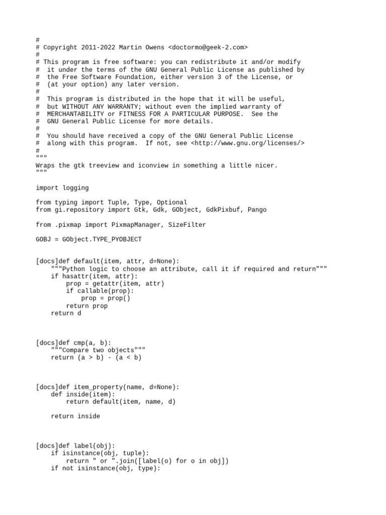 Código-Fonte para Inkex - Gui.listview | PDF | Free Software | Software