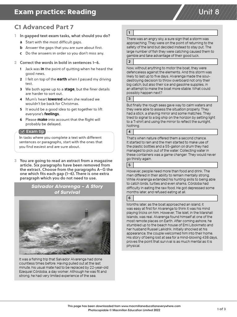 B2PLUS U8 Exam Practice Reading | PDF