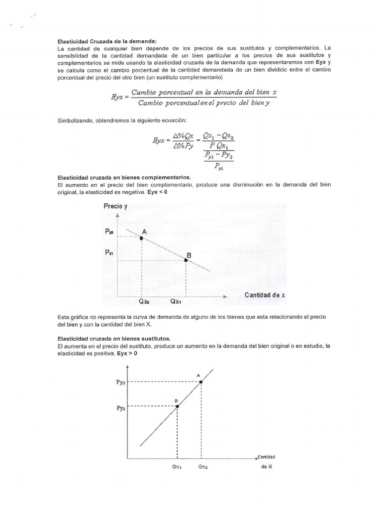 Elasticidad Cruzada e Ingreso | PDF